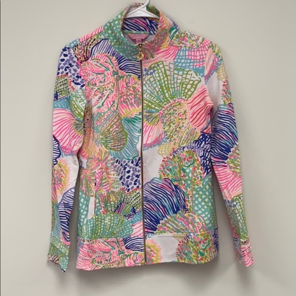 Like New Lilly Pulitzer cotton zip up - Picture 2 of 8